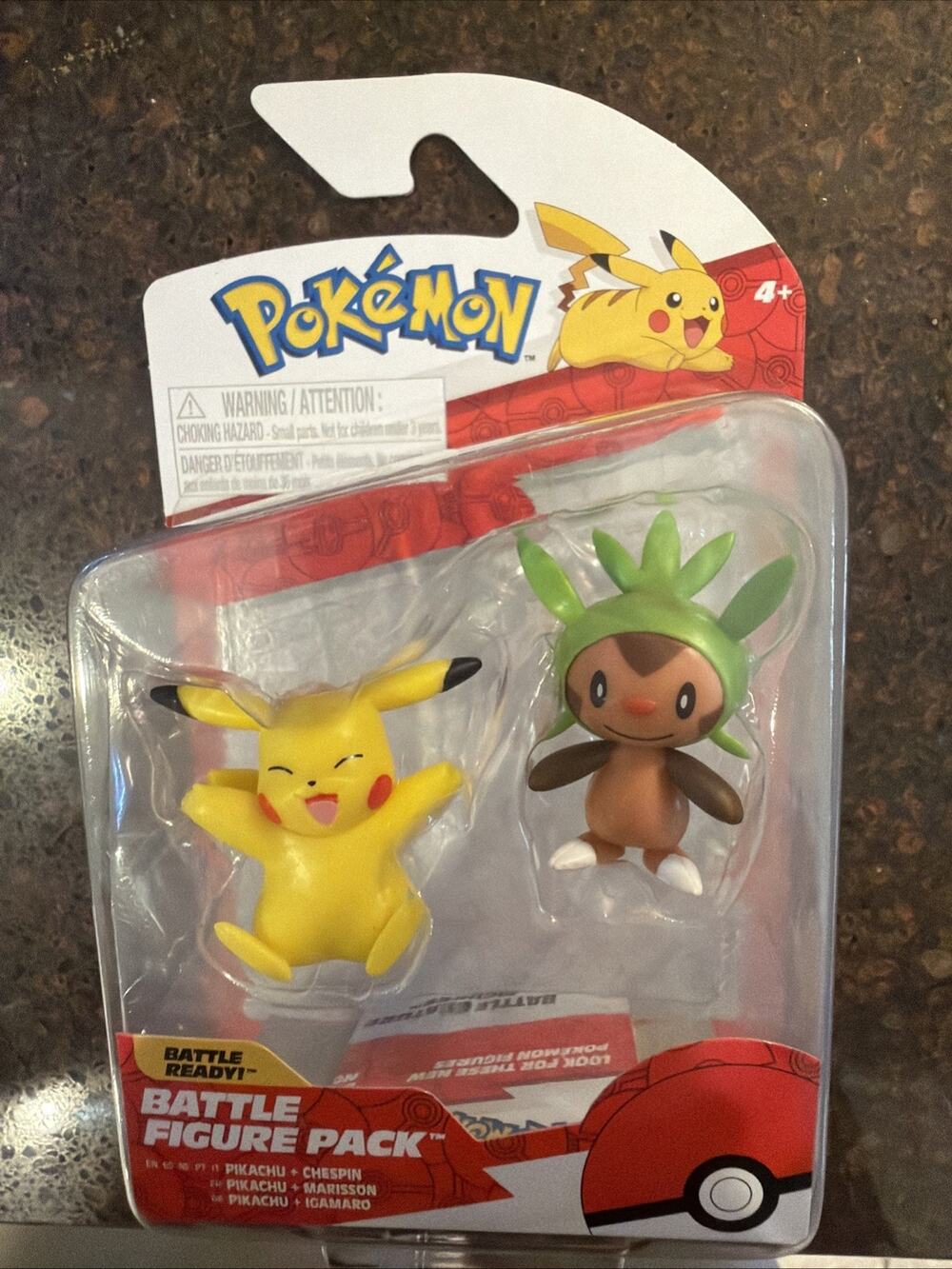 Pokémon Battle Figure Pikachu And Chespin Mini Figure 2 Pack